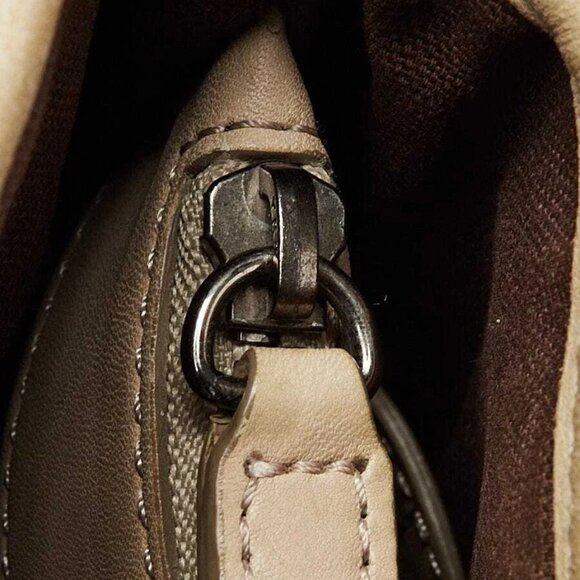 Burberry Smoked Check Coated Canvas Small Northfield Bag - Picture 9 of 11